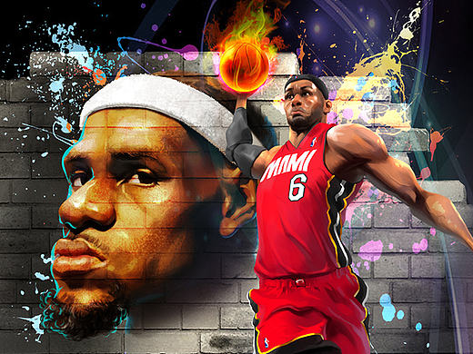 NBA 全明星插画