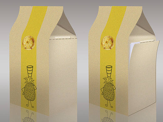 水果干随身纸巾包装设计