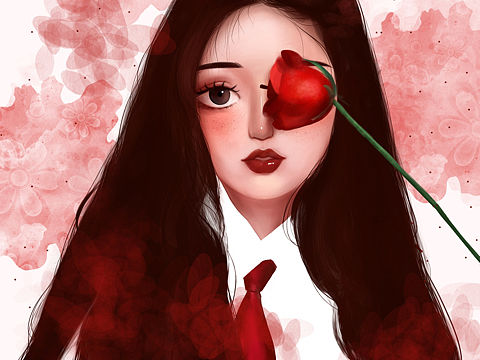 插画|Procreate|厚涂|花🌹
