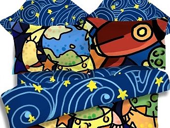 手绘童年星空（个人主页-ZMTMyNTc5OTY=） - 图案 - 站酷设计师heyanxing原创素材 - 站酷ZCOOL