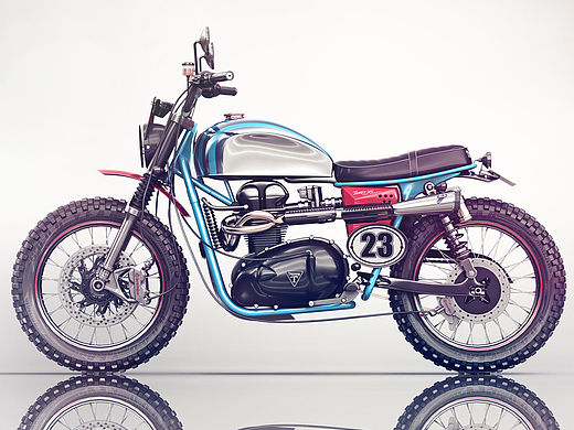 TRIUMPH T100 SCRAMBLER 凯旋T100改装复古攀爬者风格