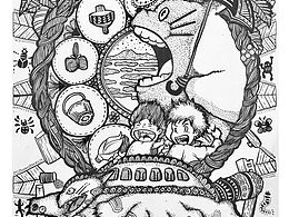 作业课题：海报装饰画