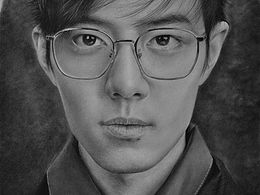 写实素描《肖战》完成