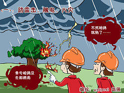 雨季八防安全宣传漫画