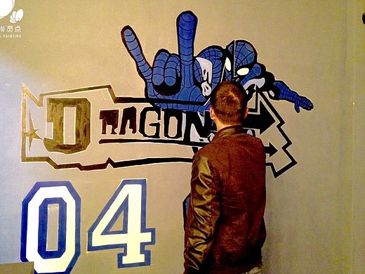 壁画 网吧  网吧墙绘 手绘