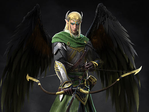 为游戏——苏丹的复仇制作的三维美宣和游戏宣传CG角色