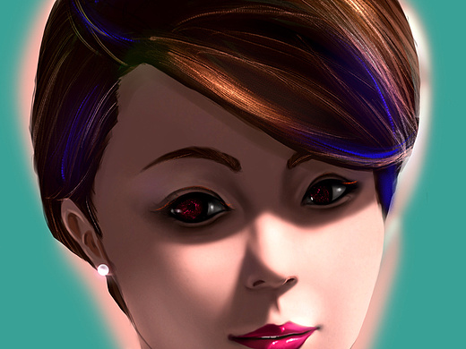 临摹sakimichan黑暗塞尔达