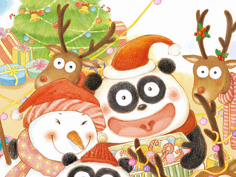 圣誕插圖（個人主頁-ZNDk4NTMxODA=） - 繪本 - 站酷設(shè)計師鍋鍋0白米原創(chuàng)素材 - 站酷ZCOOL