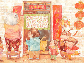 中国传统节日系列插图