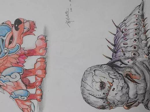 游戏动漫人物怪物设计手绘