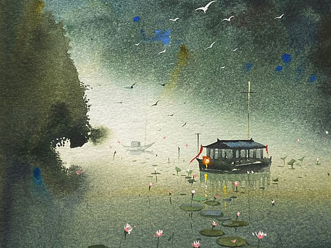 我与古风水彩的不解之缘
