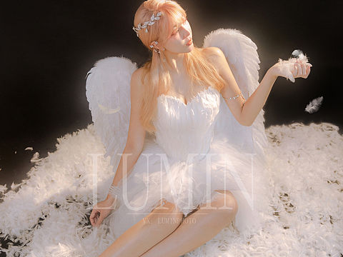 精灵写真 翅膀 羽毛 仙 精灵天使  深圳女摄