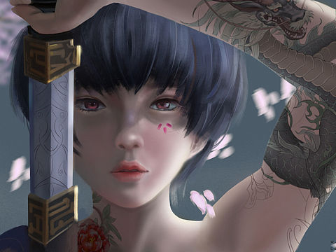 鬼刀（个人主页-ZNDcwNDE5NDA=） - 游戏原画 - 站酷设计师ARI的风原创素材 - 站酷ZCOOL