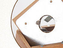 艾灸配件 单孔竹制艾灸盒