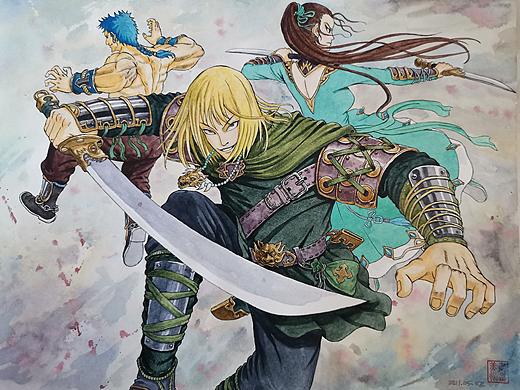 三人组合（个人主页-ZNTI0NTY5MTY=） - 游戏原画 - 站酷设计师Z04818539原创素材 - 站酷ZCOOL