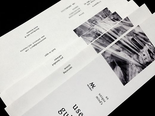 Shameless self-promotion brochure 宣传册排版