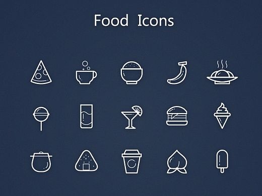 剪影图标icon  扁平化图标icon