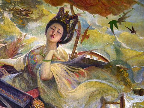 油画作品《洛神》