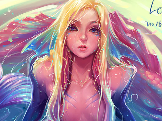 美人魚(yú)（個(gè)人主頁(yè)-ZMTc2Nzc4OTI=） - 創(chuàng)作習(xí)作 - 站酷設(shè)計(jì)師唐生李原創(chuàng)素材 - 站酷ZCOOL