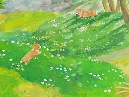 《旅行》-不透明水彩治愈手绘插画