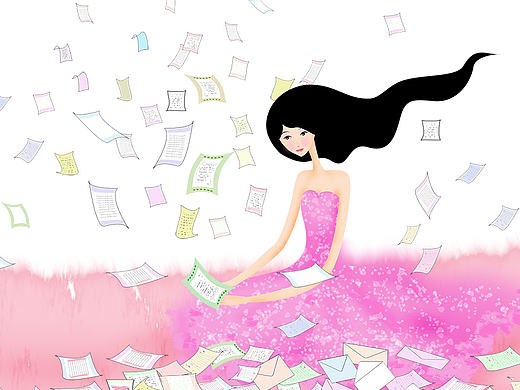 情書(shū)（個(gè)人主頁(yè)-ZMTcxNDA5OTY=） - 商業(yè)插畫(huà) - 站酷設(shè)計(jì)師lvwuyu原創(chuàng)素材 - 站酷ZCOOL