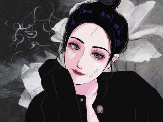 手绘头像|富江风