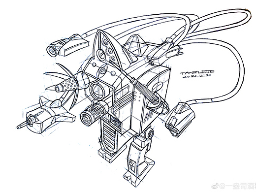 【工业设计手绘】机器人线稿