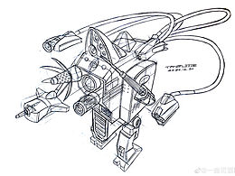 【工业设计手绘】机器人线稿