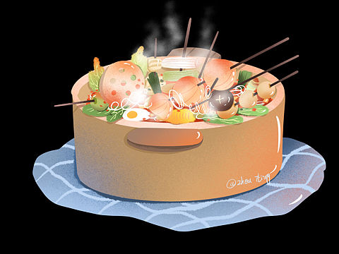 美食插画