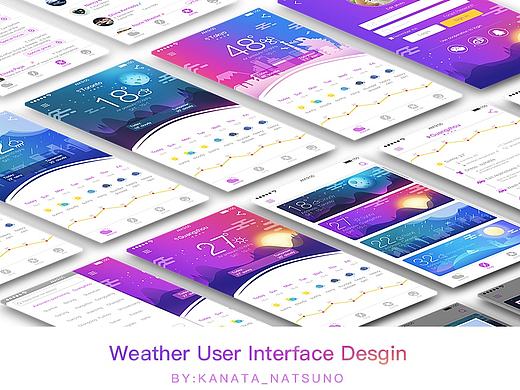 Weather UI Design 天气界面设计-练习