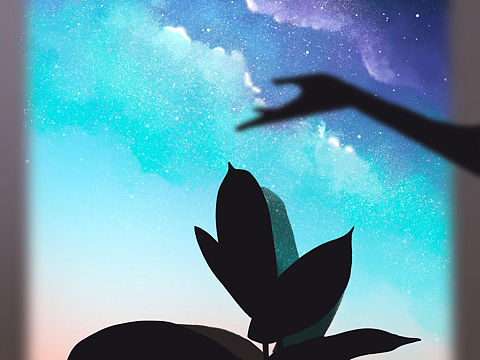 星空（个人主页-ZNTI3MDM4NzY=） - 艺术插画 - 站酷设计师你的骨头原创素材 - 站酷ZCOOL