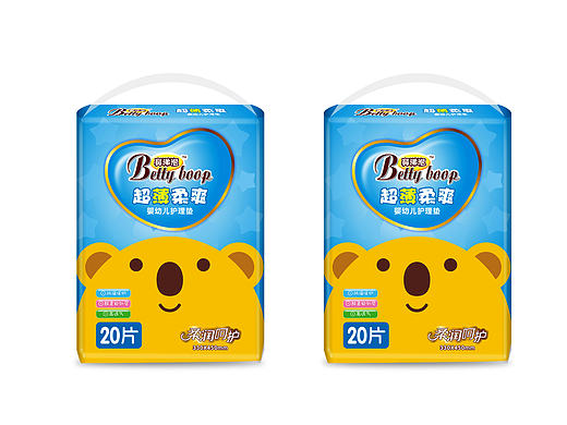 婴儿纸尿裤包装设计  纸尿裤包装设计  婴儿用品包装设计 婴儿卡通元素 儿童包装