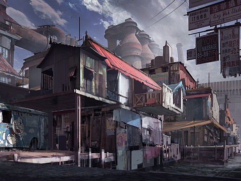贫民窟（个人主页-ZNDgyNDAwODQ=） - 概念设定 - 站酷设计师阿蕉先生原创素材 - 站酷ZCOOL