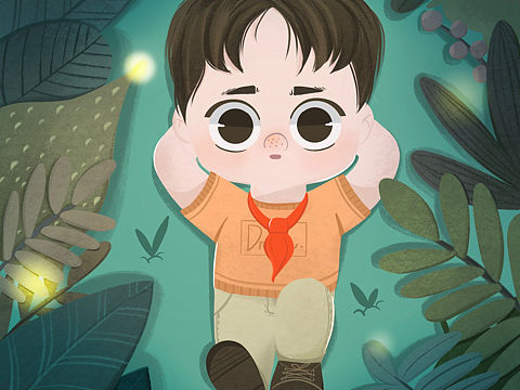 夜深人不静（个人主页-ZNTQ1NTcyNDg=） - 绘本 - 站酷设计师婭婭呀原创素材 - 站酷ZCOOL