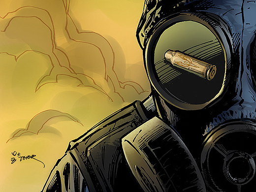 【thorart】《弹壳与硝烟》小说封面.2017.07.05.