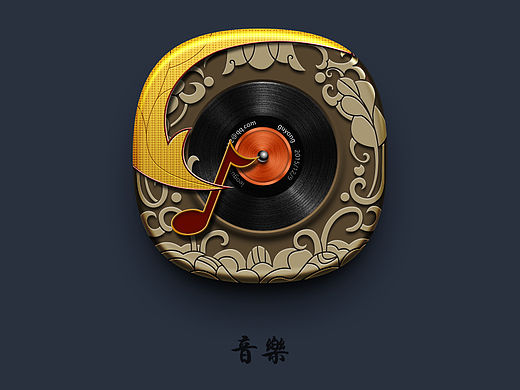 中国风音乐图标