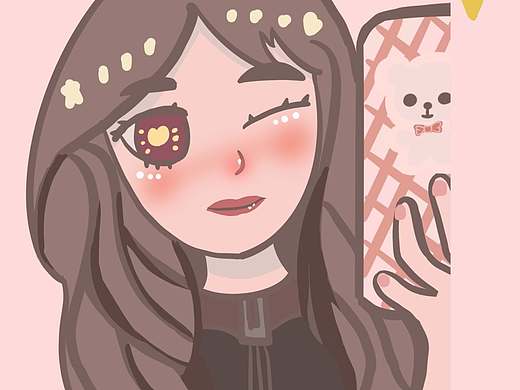 帮几个小姐妹画的头像～（个人主页-ZNTgwNTk3NjQ=） - 商业插画 - 站酷设计师爱画画的小栗栗子原创素材 - 站酷ZCOOL