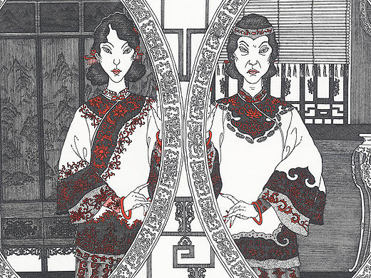 金鎖記 插圖(共8張)（個(gè)人主頁-ZMjA5MzQxNjg=） - 創(chuàng)作習(xí)作 - 站酷設(shè)計(jì)師李圣男原創(chuàng)素材 - 站酷ZCOOL