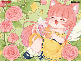 邂逅#粉嫩多巴胺少女#小狐狸的玫瑰花