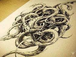 钢笔手绘——《八歧·破须》