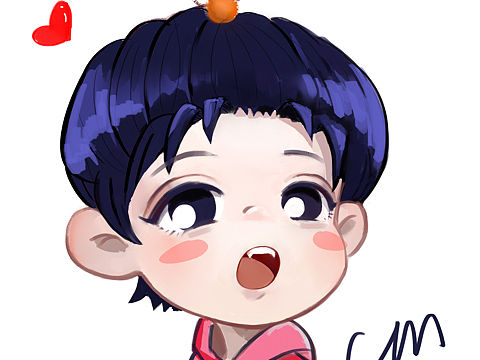 给小朋友画的一个Q版头像