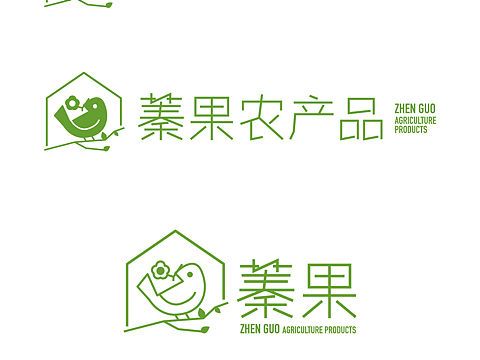 蓁果农产品logo设计