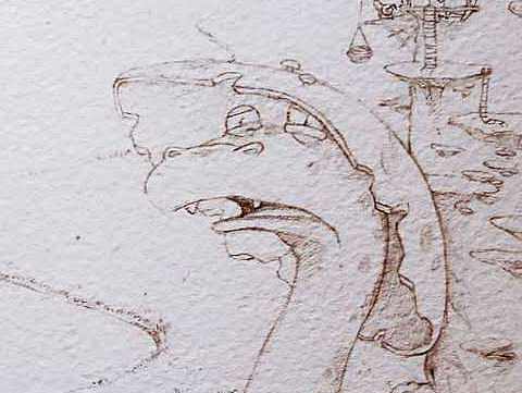 它好像看起来好难过。