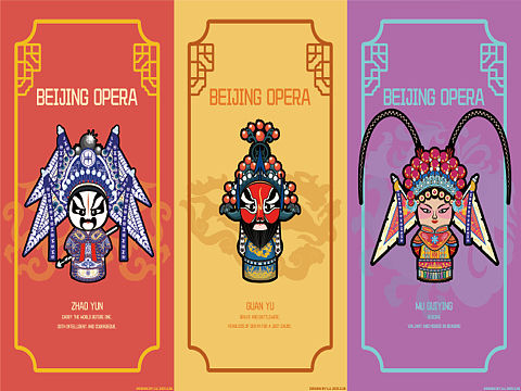 国潮京剧角色