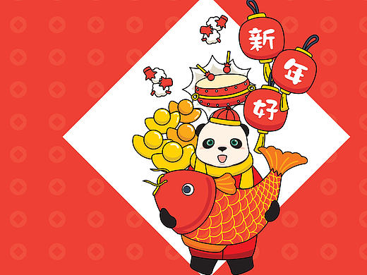 全友家居卡通形象延展设计 | 节日主题设计
