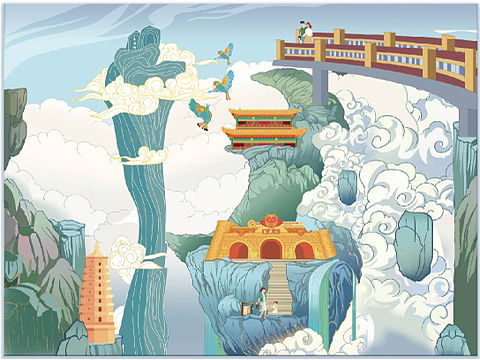 连云港城市主题插画