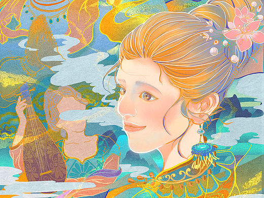 一夢(mèng)敦煌（個(gè)人主頁(yè)-ZNDM4MjYzNjA=） - 創(chuàng)作習(xí)作 - 站酷設(shè)計(jì)師栗子板鴨原創(chuàng)素材 - 站酷ZCOOL