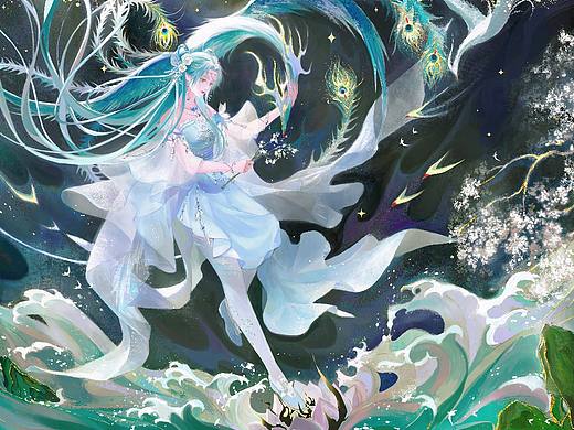 【古风横插绘画过程】唐舞桐约稿