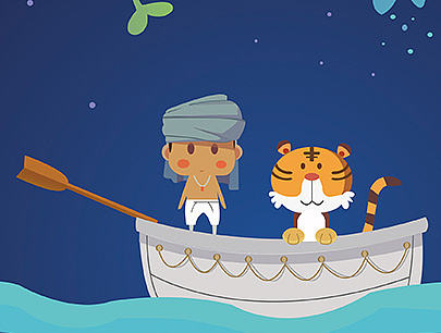 临摹 插画 《少年派》（个人主页-ZMTkwMTc5MzI=） - 创作习作 - 站酷设计师mo菇开会原创素材 - 站酷ZCOOL