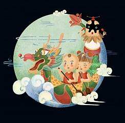 粽子情 团结心（个人主页-ZMTY0MDI0Mjg=） - 商业插画 - 站酷设计师momohzm原创素材 - 站酷ZCOOL